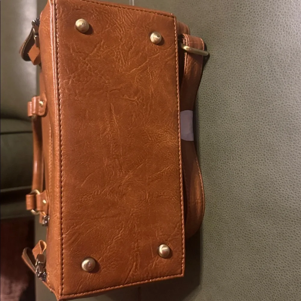 NEW, Cobbler Legend-Elegant Brown Leather Satchel - Picture 10 of 12